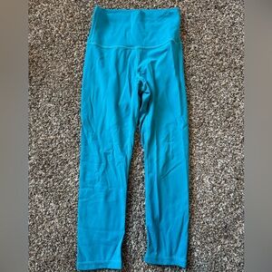 Aqua Blue 3/4 Length Legging